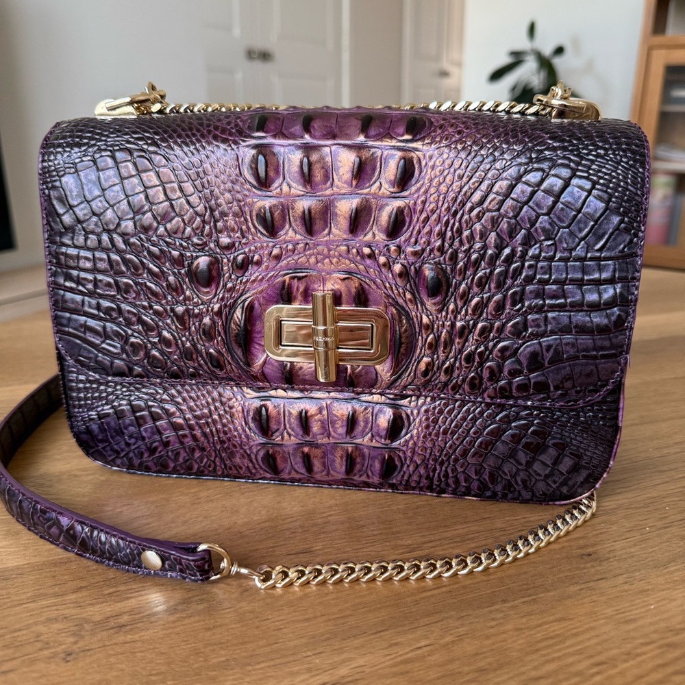 Brahmin Rosalie Crossbody Fig Jam Melbourne Genuine Leather